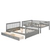 Full-Over-Full Bunk Bed with Ladders and Two Storage Drawers - 4 of 4