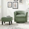 TIRAMISUBEST Swivel Accent Chair 360¡ãComfy Recliner Corduroy Arm Chair Single Sofa with Ottoman for Living Room Bedroom - 3 of 4