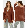 EXLURA Womens 2025 Oversized Cardigan Sweaters Fall Winter Lightweight Soft Knit Cardigan Open Front Button Outwear Coats - 4 of 4