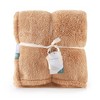 2pk 300 Recycled Fluffie Throw Blanket Delicate Marble Gray - Berkshire Blanket & Home Co.: Heavyweight, Oeko-Tex Certified, 55x70" - 2 of 3