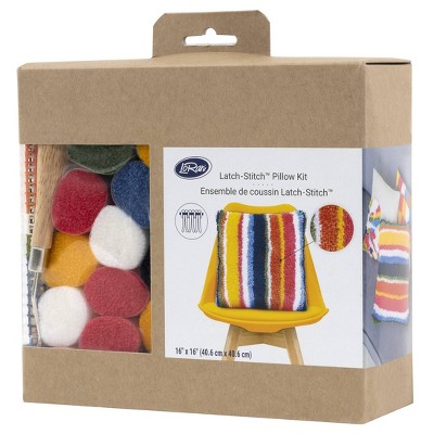 LoRan Striped Latch-Stitch Pillow Kit