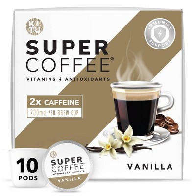 KITU Super Vanilla Dark Roast Coffee - Single Serve Pods - 10ct