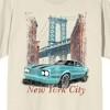 Car Fanatic New York City Vintage Car Crew Neck Short Sleeve Men's Natural T-shirt - 2 of 3