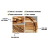 4pcs/5pcs Kitchen Wooden Cutting Boards With Groove Knife-Safe Rectangular/Round Serving Boards Housewarming Gift - 4 of 4