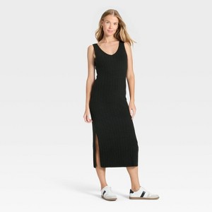 Women's Ribbed Maxi Sweater Dress - Universal Thread™ - 1 of 3