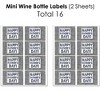 Big Dot of Happiness My Dad is Rad - Mini Wine Labels, Wine Labels & Water Bottle Labels - Father's Day Party Decorations - Beverage Bar Kit - 34 Pcs - 3 of 4