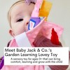 Baby Jack The Learning Lovey Garden Flower Bees and Butterflies Sensory Crinkle Tag Toy 8" x 8" - 2 of 4