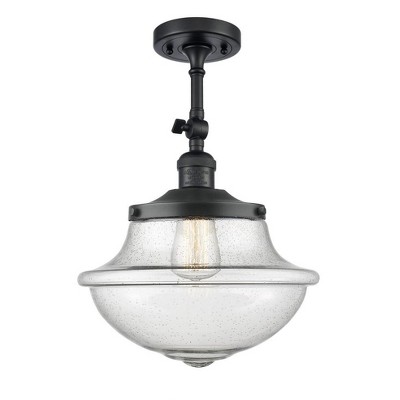 Oxford - 1 Light Adjustable Semi-Flush Mount In Traditional Style-15.5 Inches Tall and 11.75 Inches Wide