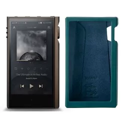 Astell & Kern KANN MAX Portable Hi-Fi Music Player with Quad DAC & Bluetooth (Mud) with Tanned Leather Case