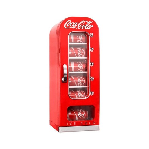 Coca Cola Classic Coke Bottle Mini Fridge, Red