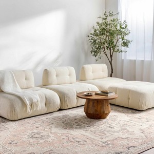 Hauteloom Elle Medallion Light Gray - 1 of 4