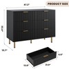 Bedroom 6 Drawer Storage Chest, 47.2 Inch Wide Modern Built-in Dresser with Deep Drawers for Living Room, Hallway, Kids Room - 2 of 4