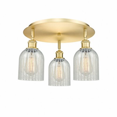 Caledonia - 3 Light Flush Mount In Industrial Style-9.5 Inches Tall and 16.75 Inches Wide