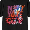Sonic Prime New Yoke City Crew Neck Short Sleeve Men's Black T-shirt - 2 of 3