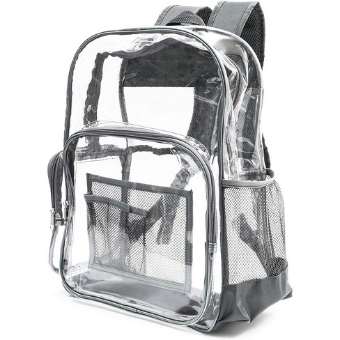 Large Volume Handbag, School Bag, Travel Bag, PVC Bag See Through Bag Clear  Bag Stadium Approved, Transparent See Through Bag for Work, Sports Games