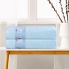 Unique Bargains Highly Absorbent Quicker Dry Breathable Bath Towels Set for Bathroom 2 Packs - 3 of 4