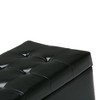 Cosmopolitan - Storage Ottoman - Midnight Black - 3 of 4