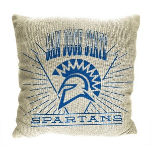 NCAA 26 x 26 New Wave Woven Tapestry Pillow San Jose State Spartans - 1 of 4