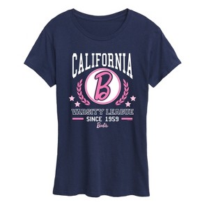 Women's - Barbie - Barbie Varsity League Short Sleeve Graphic T-Shirt - 1 of 4