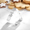 Unique Bargains Pastry Cutter Christmas Hat-Shaped Dishwasher Safe Stainless Steel Silver Tone 1Pcs - 2 of 4