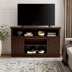 Bella Depot 60''W Retro TV Stand with Storage for TVs up to 65'', Mid Century Modern Entertainment Center with Shelf - 1 of 4