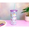 Silver Buffalo My Little Pony Dream Castle 20-Ounce Carnival Cup With Lid and Straw - 4 of 4