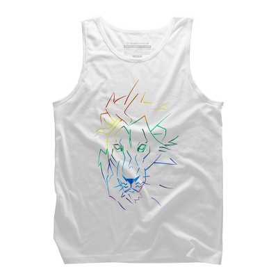 Adult Design By Humans Roar Your Pride Lion Rainbow By WheelsAflame Tank Top
