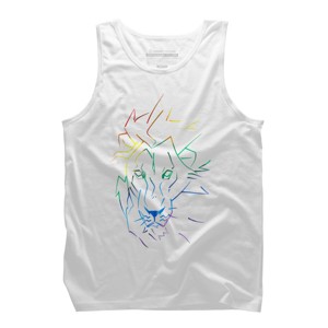 Adult Design By Humans Roar Your Pride Lion Rainbow By WheelsAflame Tank Top - 1 of 2