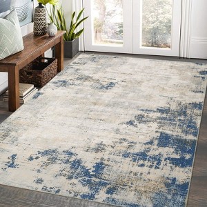 Abstract Machine Washable Area Rug Non-Slip Carpet - 1 of 4