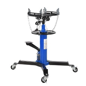 Dual Plunger Hydraulic Transmission Jack with 1322lbs Capacity, 33.5"-69" Adjustable Height,  Stable Foot Pedal Control, 8MM Non-Slip Pad - 1 of 4