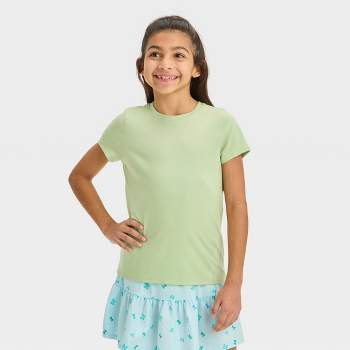 Girls\' Short Sleeve Cat T-shirt M - Jack™ Rib \'daisy\' : Target 