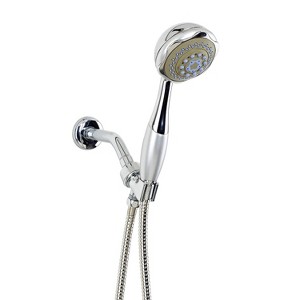 4' Shower Head and Cord Set Silver - Bath Bliss: ABS Plastic, Handheld, Rain & Massage Settings, 2.5 GPM - 1 of 1