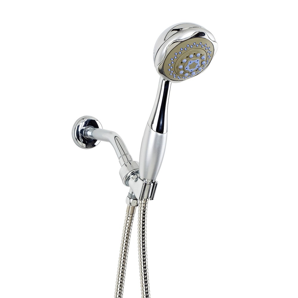 Photos - Shower System 4' Shower Head and Cord Set Silver - Bath Bliss