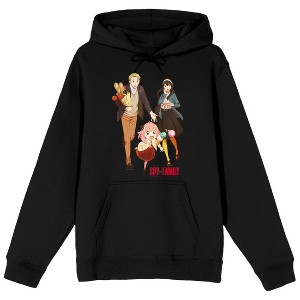 Spy X Family Loid Anya Yor Different Facial Expressions Men's Black Sweatshirt - 1 of 3