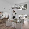 BAOURE 53 Inch Large Black Wagon Wheel Chandelier, 20-Light Farmhouse Rustic Pendant Lights, Round Light Fixtures for Outdoor Porch High Ceiling - 4 of 4