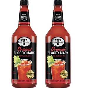 Mr & Mrs T Original Bloody Mary Mix, 1L Bottle, 2 Pack – Premium Cocktail Mixer for Spicy Bloody Marys, Ready to Use - 1 of 4