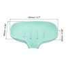 Unique Bargains Bathroom Kitchen Sink Silicone Anti-slip Self-Draining Soap Dish - 2 of 3