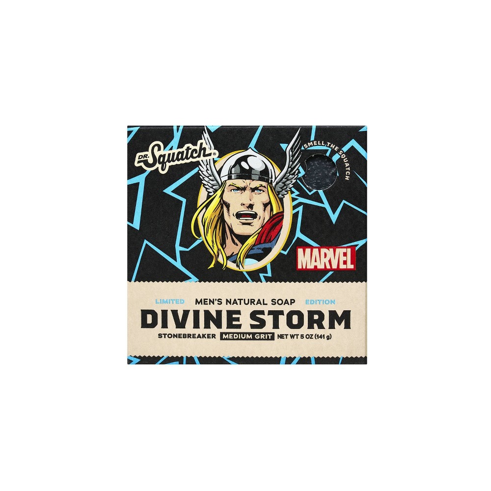 Photos - Soap / Hand Sanitiser DR. SQUATCH Men's All Natural Bar Soap - Divine Storm - 5oz