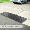 Pyle 3-Piece Car Driveway Adjustable Curb Ramps - Black - 4 of 4