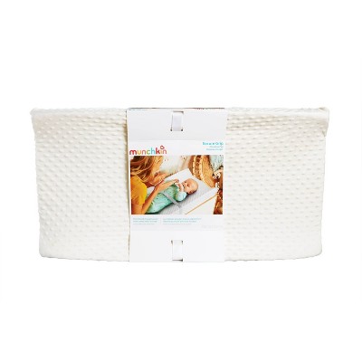 White Waterproof Contoured Diaper Changing Pad with Cover
