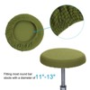Unique Bargains Round Washable Elastic Bar Stool Cover for Dia 11"-13" Chair - 3 of 4