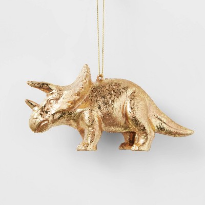 Triceratops Christmas Tree Ornament Gold Foil - Wondershop™