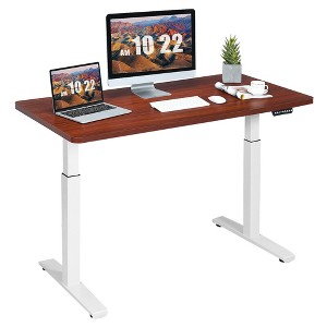 Costway Electric 55''x28'' Standing Desk Adjustable Sit to Stand w/ Controller - 1 of 4