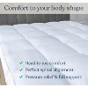 Delara Organic Extra Plush Mattress Pad, Cooling Quilted, Recycled Down Alternative, 20" Deep Pocket, Breathable & Noiseless - 3 of 4