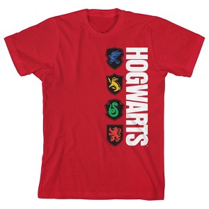 Harry Potter Hogwarts Houses Mascots Boy's Red T-shirt - 1 of 2