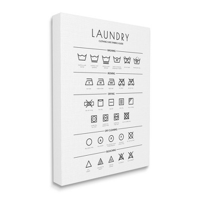 Stupell Industries Laundry Cleaning Symbols Minimal Design