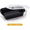 30-Pack 38oz Extra Large & Thick Meal Prep Containers with Lids, BPA-Free - 2 of 4