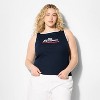 Women's Boat Neck Graphic Tank Top - Wild Fable™ - 2 of 3