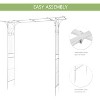 VINGLI Garden Arbor, Arch Archway for Wedding Ceremony Party, Steel Garden Trellis for Plant Climbing, Garden, Backyard, Lawn - 4 of 4