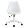NicBex Home Office Chair with Adjustable Height Modern Rotatable Engineering Plastic Computer Chair with 5 Wheels for Office, Study, Bedroom - 3 of 4